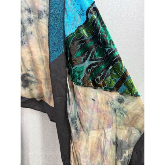 Sterling Styles Womens Multicolor Semi-sheer Artsilk‎ Kimono Cardigan One Size - Picture 10 of 11